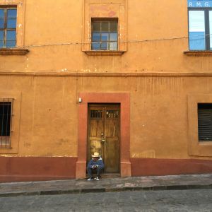 Older Man Outside of the Historic District in San Miguel De Allende, Guanajuato, Mexico